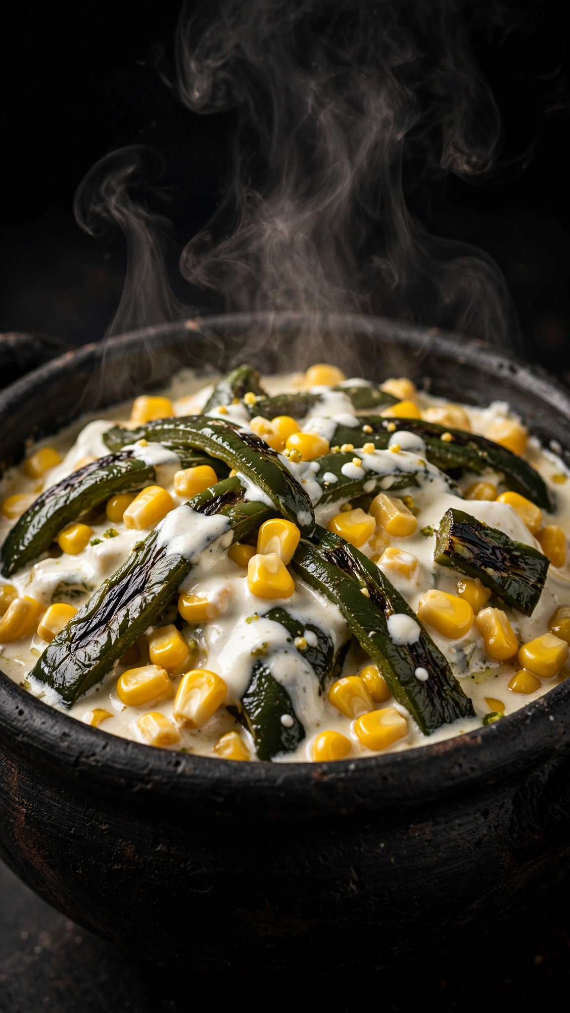 Rajas con elotes