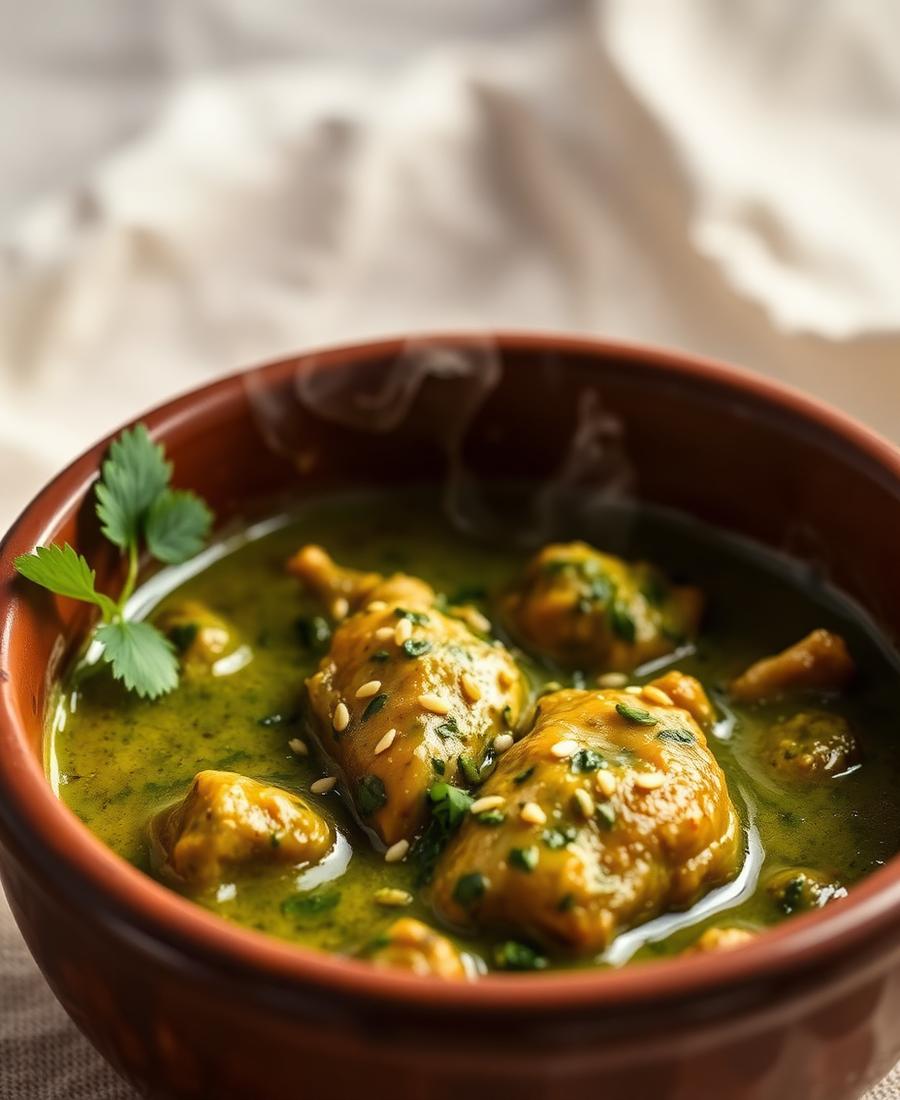 Pollo en salsa verde
